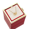 Eternal Rose Box W/ Engraved Necklace